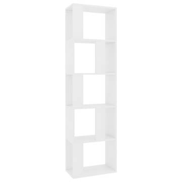 Book Cabinet/Room Divider - White 45x24x159 cm | Hipo Market