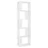 Book Cabinet/Room Divider - White 45x24x159 cm | Hipo Market