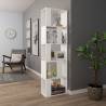 Book Cabinet/Room Divider - White 45x24x159 cm | Hipo Market