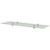 Floating Shelves 2 pcs Glass 90x10 cm 8 mm Colour white Size 90 x 10 cm Quantity in Package 2 Number of Pieces 1 