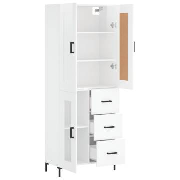 Highboard High Gloss White - Stylish Storage Solution