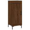 Stylish Highboard Brown Oak | 34.5x34x180 cm Engineered Wood