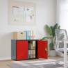 File Cabinet Anthracite and Red 90x40x70 cm Steel Colour anthracite and red Size 90 x 40 x 70 cm Quantity in Package 1 