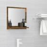 Bathroom Mirror Smoked Oak 40x10.5 cm | Stylish & Practical