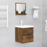 Bathroom Mirror Smoked Oak 40x10.5 cm | Stylish & Practical