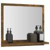 Bathroom Mirror Smoked Oak 40x10.5 cm | Stylish & Practical