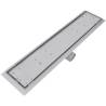 Linear Shower Drain Set - 630x140 mm Stainless Steel