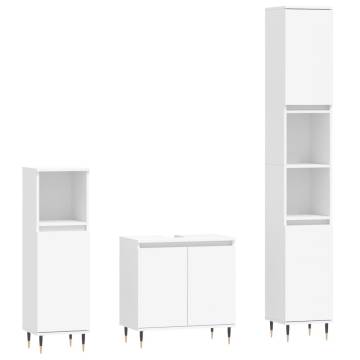 3 Piece Bathroom Cabinet Set | Stylish & Practical Storage