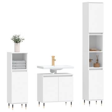 3 Piece Bathroom Cabinet Set | Stylish & Practical Storage