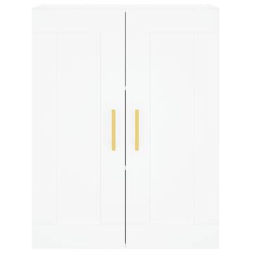 Stylish Highboard White - 69.5x34x180 cm Engineered Wood