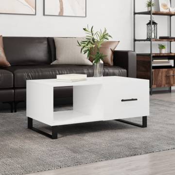 High Gloss White Coffee Table - Elegant & Stylish Design