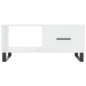 High Gloss White Coffee Table - Elegant & Stylish Design