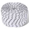 Braided Rope Coil Boat Line Polyester 12 mm x 50 m Colour white Quantity in Package 1 Length 50 m Diameter 12 mm 