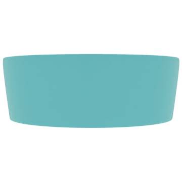 Luxury Matt Light Green Ceramic Wash Basin - 36x13 cm