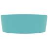 Luxury Matt Light Green Ceramic Wash Basin - 36x13 cm