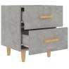 Concrete Grey Bed Cabinets - Scandinavian Style | HipoMarket