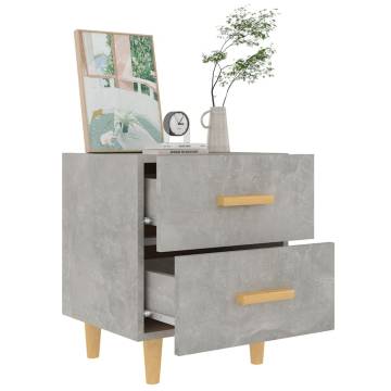 Concrete Grey Bed Cabinets - Scandinavian Style | HipoMarket