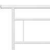 Elegant White Metal Bed Frame 160x200 cm - Hipomarket