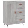 Stylish Highboard Grey Sonoma - 69.5x34x180 cm | Hipo Market