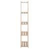 5-Tier Storage Rack - Solid Pinewood 80x28.5x170 cm