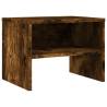 Smoked Oak Bedside Cabinets - 2 pcs | Elegant Storage Solution