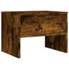 Smoked Oak Bedside Cabinets - 2 pcs | Elegant Storage Solution