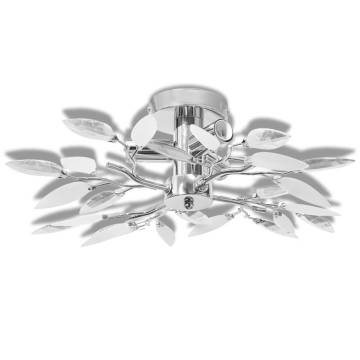 Ceiling Lamp with Acrylic Leaf Arms - Elegant Light Fixture