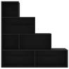 Stylish Black Book Cabinet & Room Divider - 155x24x160 cm