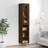 Highboard Brown Oak 34.5x34x180 cm Engineered Wood Colour brown oak Quantity in Package 1 Model 3 shelves 