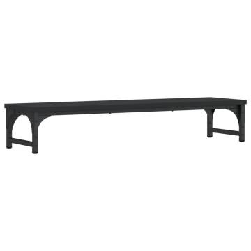 Black Monitor Stand 85x23x15.5 cm - Ergonomic Design