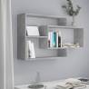 Wall Shelf Concrete Grey 104x20x58.5 cm Engineered Wood Colour concrete grey Quantity in Package 1 Number of Pieces 