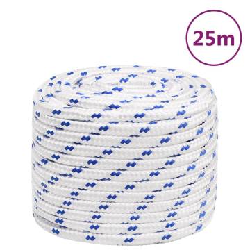 Boat Rope White 16mm 25m Polypropylene - Durable & Versatile