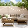 5 Piece Garden Lounge Set Honey Brown Solid Wood Pine Colour honey brown Number of 5 