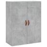 Stylish Highboard Concrete Grey - 69.5x34x180 cm | HipoMarket