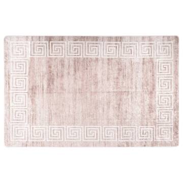 Rug Washable 80x150 cm Beige Anti Slip | HipoMarket