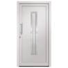 Elegant White Front Door 98x208 cm for Home Security