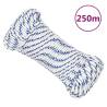 Boat Rope White 4 mm 250 m Polypropylene Colour white and blue Quantity in Package 1 Length 250 m Diameter 4 mm 