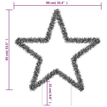 Christmas Light Star Decoration with 115 LEDs - 85 cm