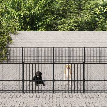 Outdoor Dog Kennel Steel 67.74 m² - Safe & Comfortable