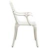 5 Piece White Bistro Set - Durable Cast Aluminium