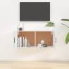 Wall Mounted TV Cabinet High Gloss White | Stylish Storage