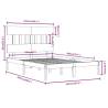 Grey Solid Wood Bed Frame 160x200 cm - Timeless Design