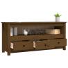 TV Cabinet Honey Brown | Solid Pine Wood 114x35x52 cm