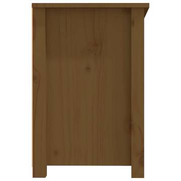 TV Cabinet Honey Brown | Solid Pine Wood 114x35x52 cm