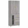 Elegant Highboard Grey Sonoma - Stylish Storage Solution