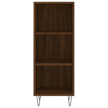 Stylish Highboard Brown Oak - 34.5x32.5x180 cm | HipoMarket UK