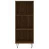 Stylish Highboard Brown Oak - 34.5x32.5x180 cm | HipoMarket UK