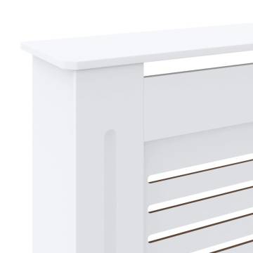 Stylish MDF Radiator Cover White - 205 cm | HipoMarket