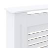 Stylish MDF Radiator Cover White - 205 cm | HipoMarket