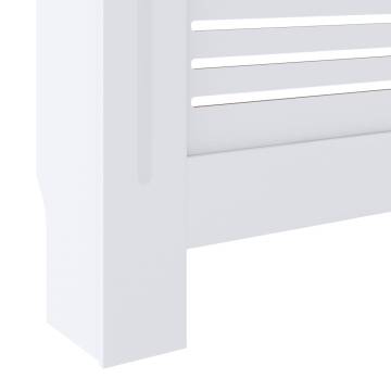 Stylish MDF Radiator Cover White - 205 cm | HipoMarket